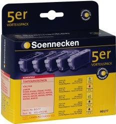 Soennecken Tintenpatrone 80177 wie Canon PGI520/CLI521 5 St./Pack. (80177)