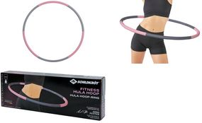 SCHILDKRÖT Fitness-Hoop, 900 mm, grau/rosa Lieferung in sechs Einzelteilen, - 1 Stück (960234)