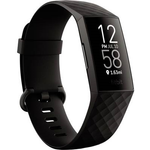 Fitbit Charge 4 - Schwarz - Aktivitätsmesser mit Band - Elastomer - schwarz - Bandgröße bis zu 247 mm - einfarbig - Bluetooth - 30 g