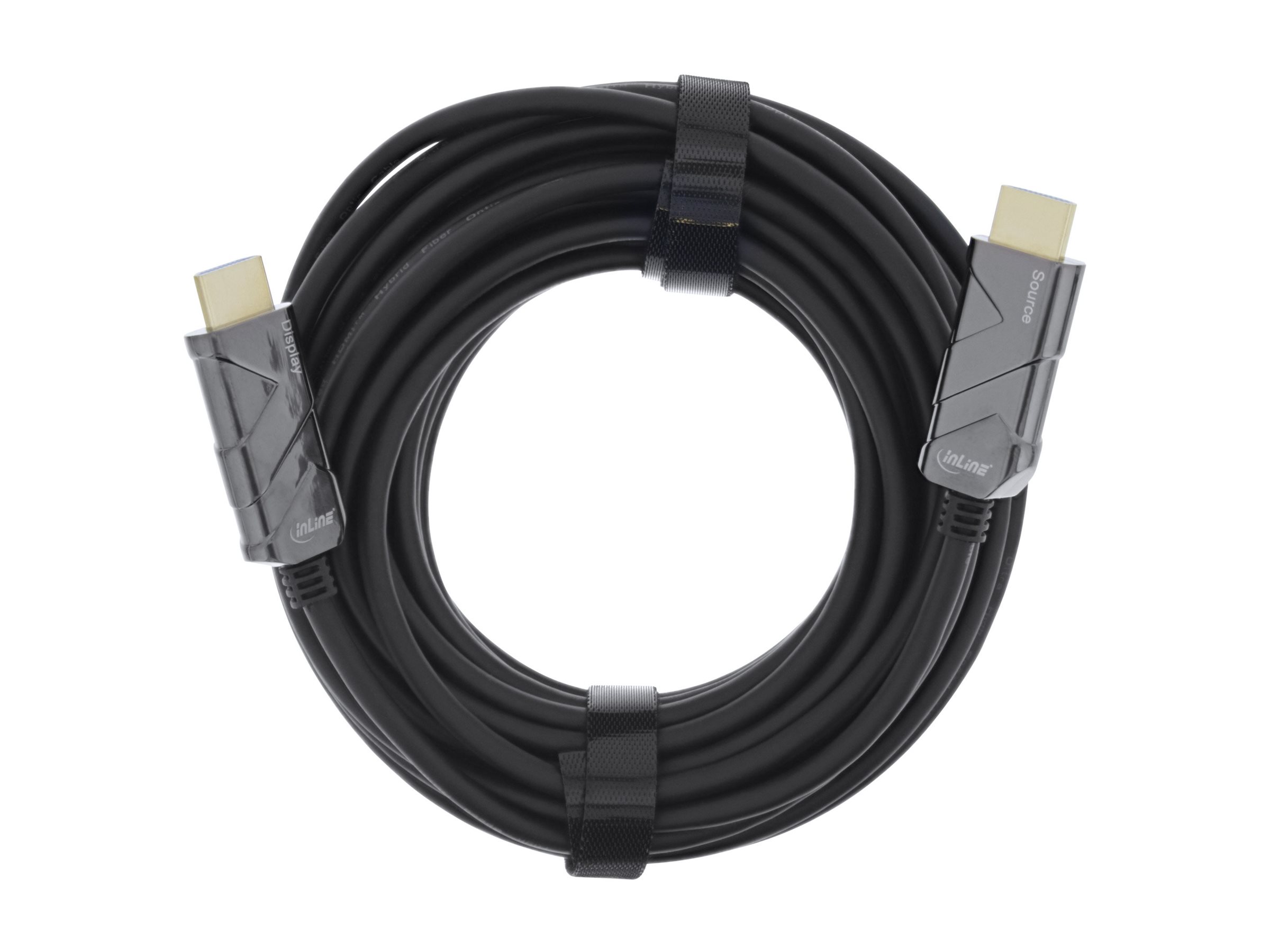InLine HDMI AOC Kabel Ultra High Speed HDMI 2.1 48 Gbit/s 10 m Schwarz