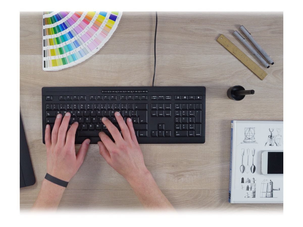 Cherry CHERRY STREAM Tastatur USB QWERTZ Schwarz