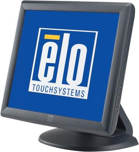 Elo Touch Solutions XX15L-Serie, 43,2cm (17"), AT, dunkelgrau Touchmonitor, Bildschirmdiagonale: 43,2 cm (17"), AccuTouch, 1280x1024 Pixel, VESA Mount, Reaktionszeit: 25ms, Helligkeit 230cd, Blickwinkel 140/123°(H/V), Kontrast: 800:1, VGA, Touchinterface: USB, RS232, Netzkabel (EU), Farbe: dunkelgrau (E603162)