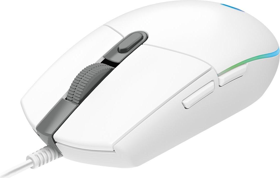 Logitech Gaming Mouse G102 LIGHTSYNC Optisch USB 6 Tasten Weiß