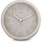 Hama Wecker Fuerteventura, ohne Ticken, rund, Ø 12 cm, Beige (00222221)