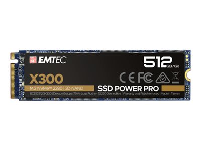 Emtec Power Pro X300 512 GB SSD M.2 2280 NVMe PCIe 3.0 x4 Intern