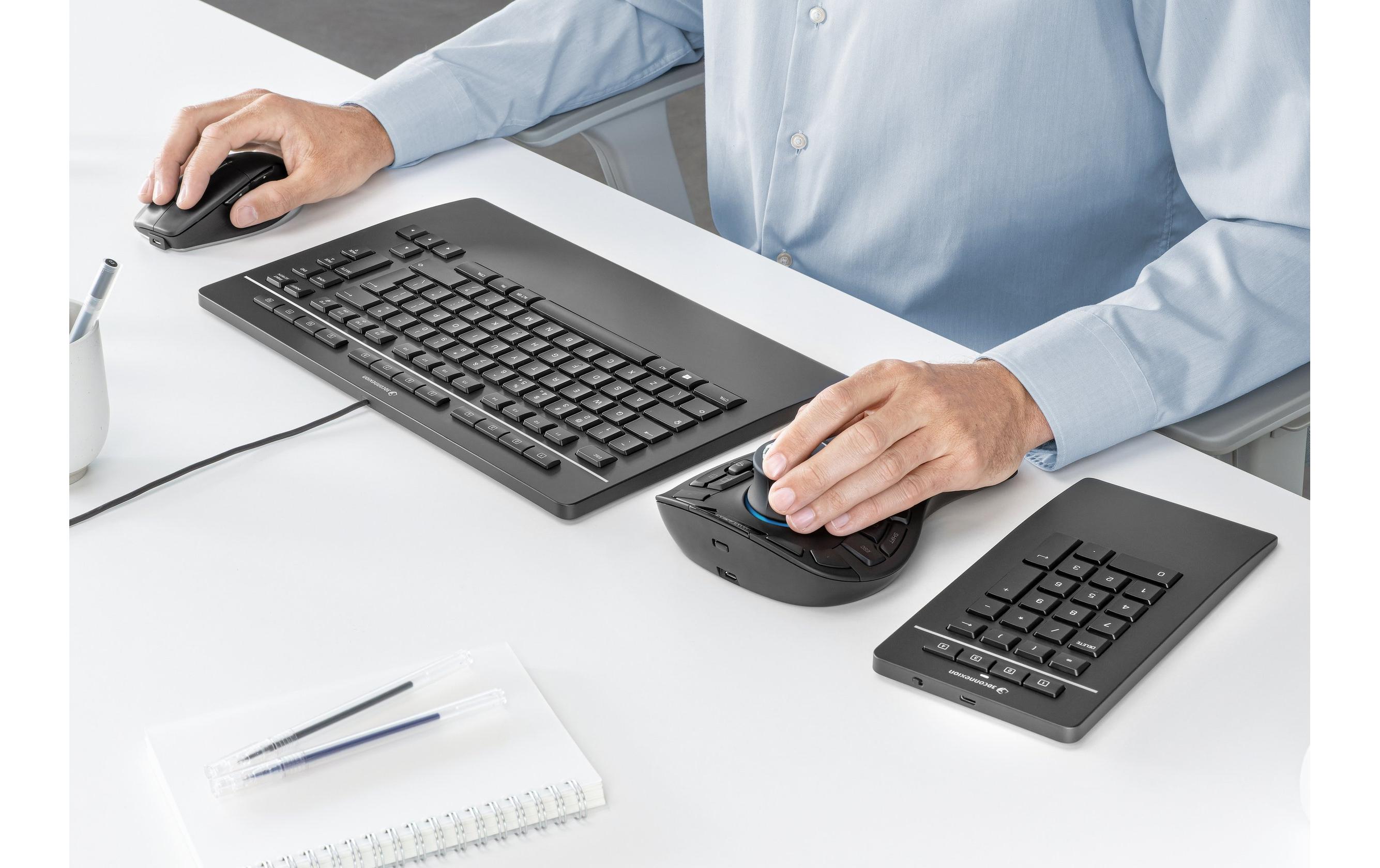 3Dconnexion Keyboard Pro with Numpad QWERTZ Schwarz