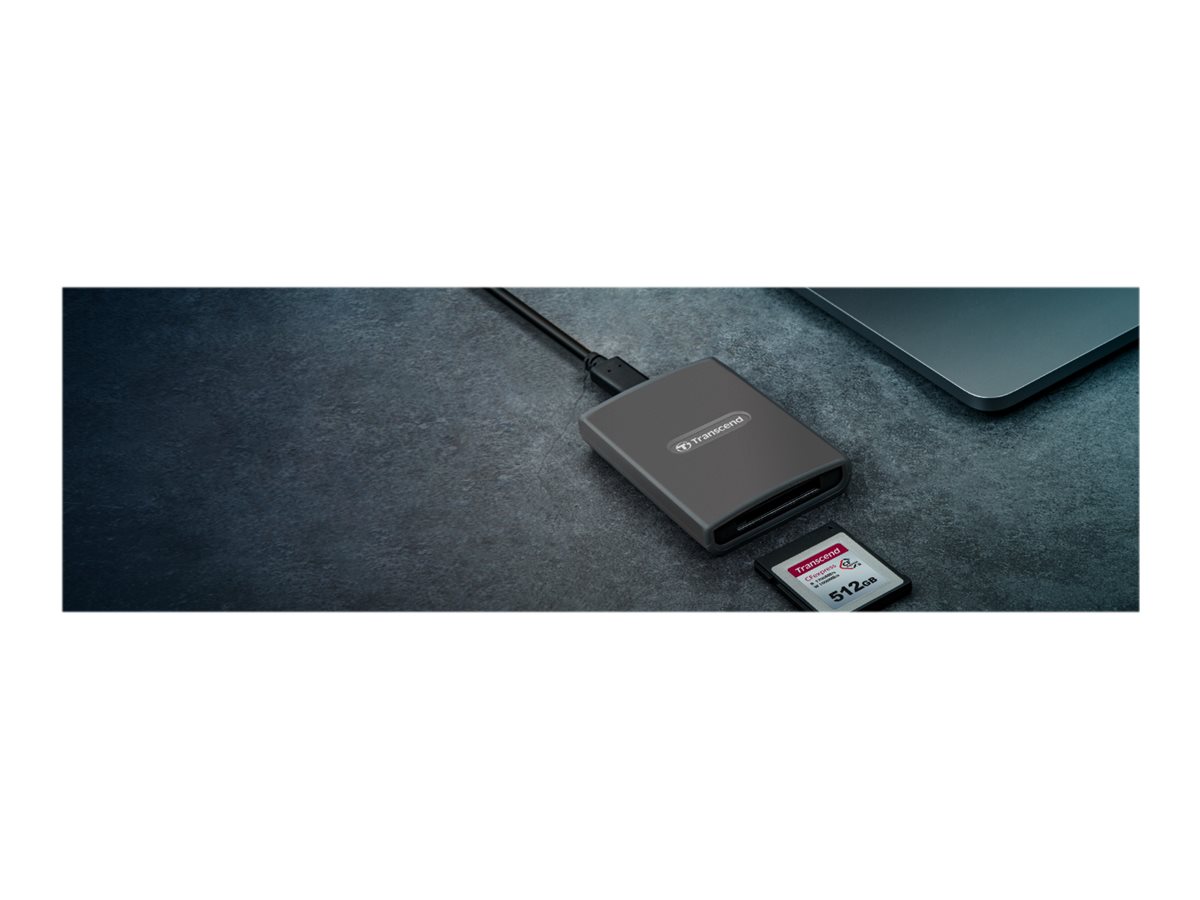 Transcend RDE2 Kartenleser CFexpress Type B USB 3.2 Gen 2x2 Space-grau