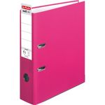 herlitz Ordner maX.file protect, Rückenbreite: 80 mm, pink DIN A4, PP-Kunststoffbezug, Kantenschutz, Einsteckrücken - 1 Stück (11053683)