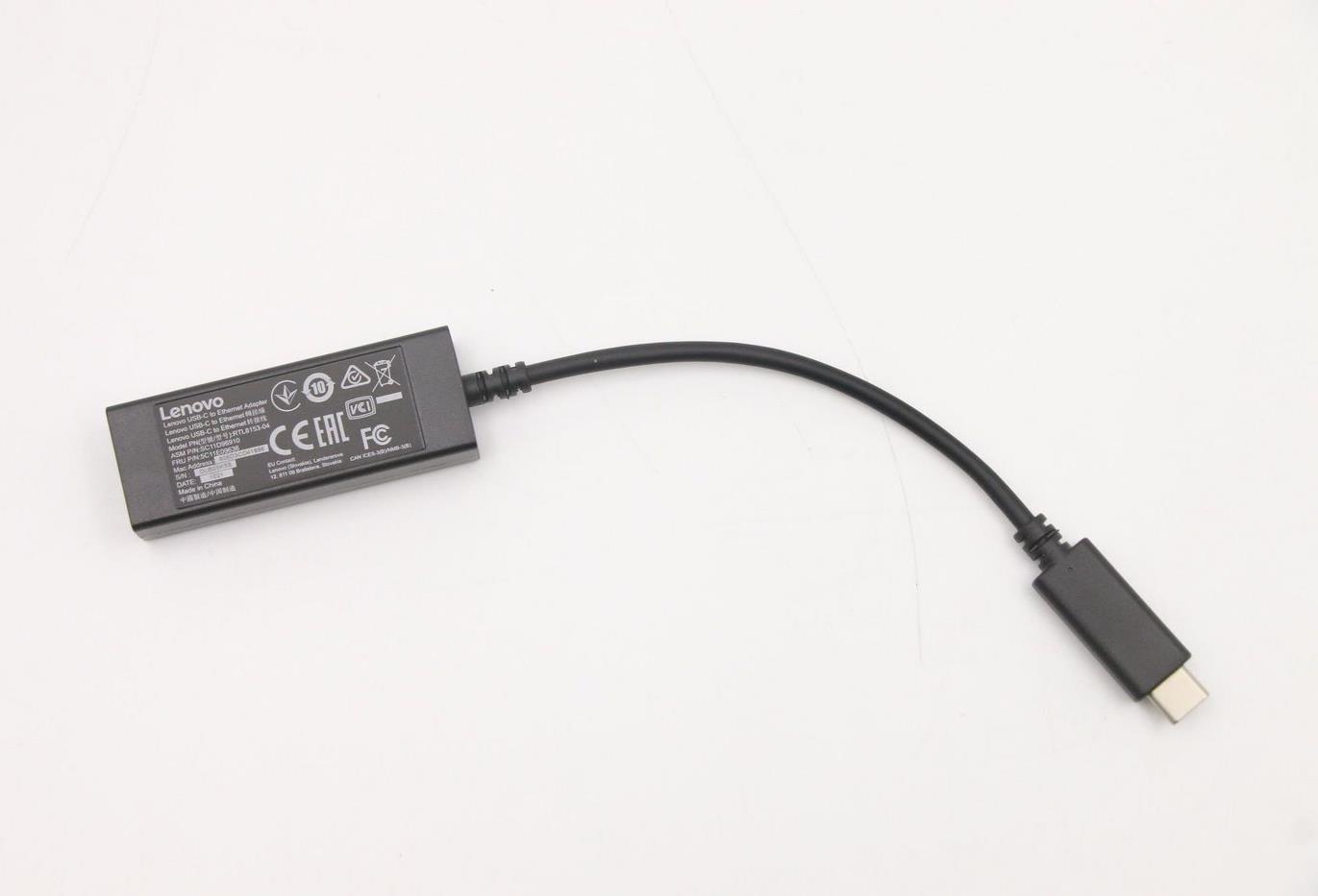 Lenovo CABLE USB C to Ethernet for NA (5C11E09636)