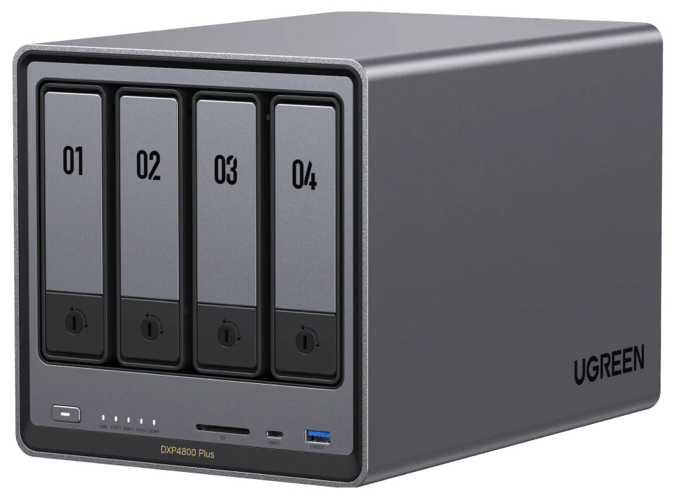 Ugreen NASync DXP4800 Plus 4-Bay NAS Intel Pentium Gold 8505 8 GB RAM Grau