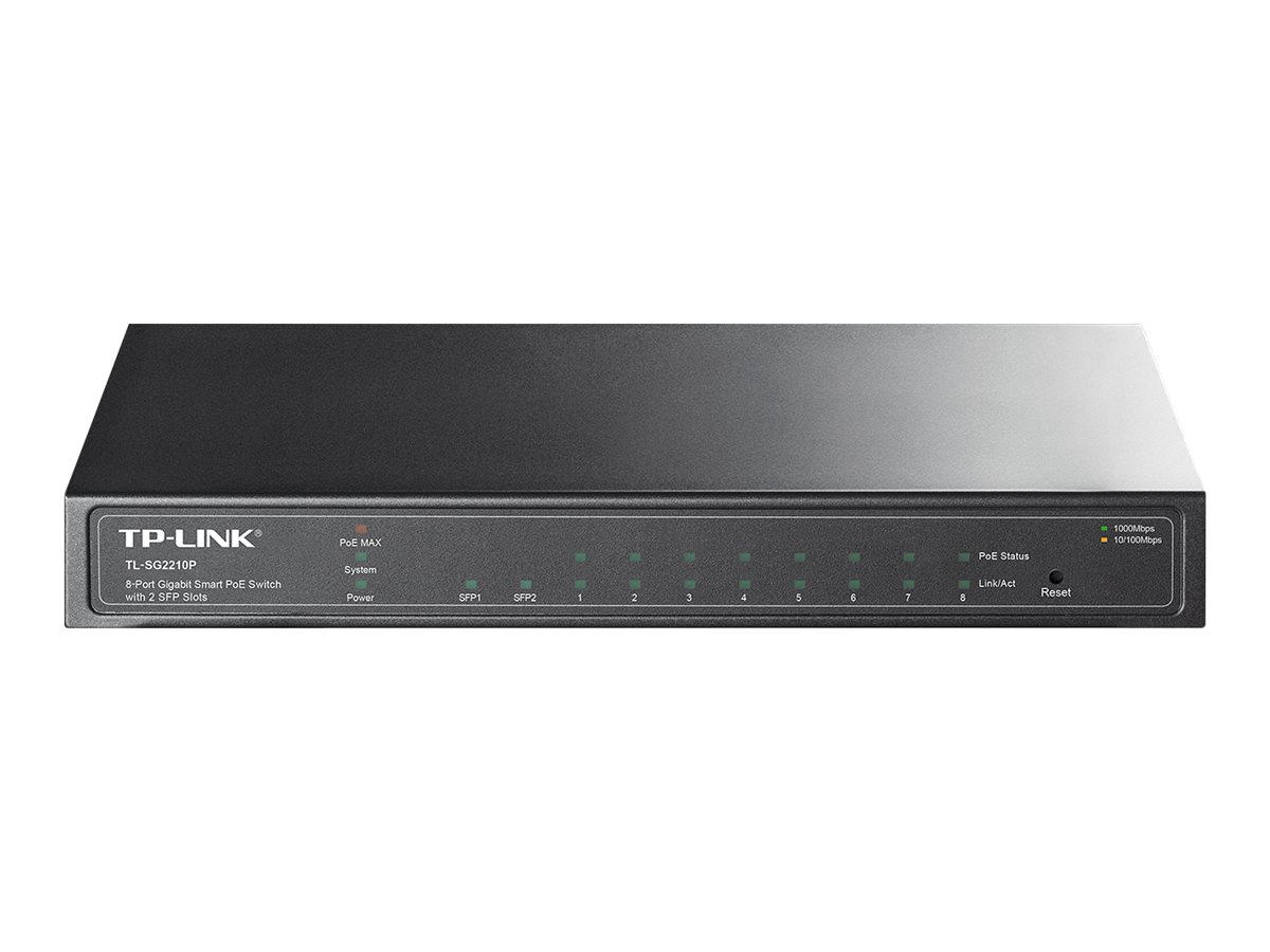 TP-Link Omada SG2210P Managed 8-Port Gigabit PoE Switch Schwarz