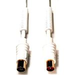 e+p AB 210 G. Anschluss 1: coax, Anschluss 2: Koaxial, Beschichtung Verbindungsanschlüsse: Gold. Kabellänge: 10 m, Geschlecht: Männlich/Weiblich, Produktfarbe: Weiß. Anzahl enthaltener Produkte: 1 Stück(e) (AB 210G)