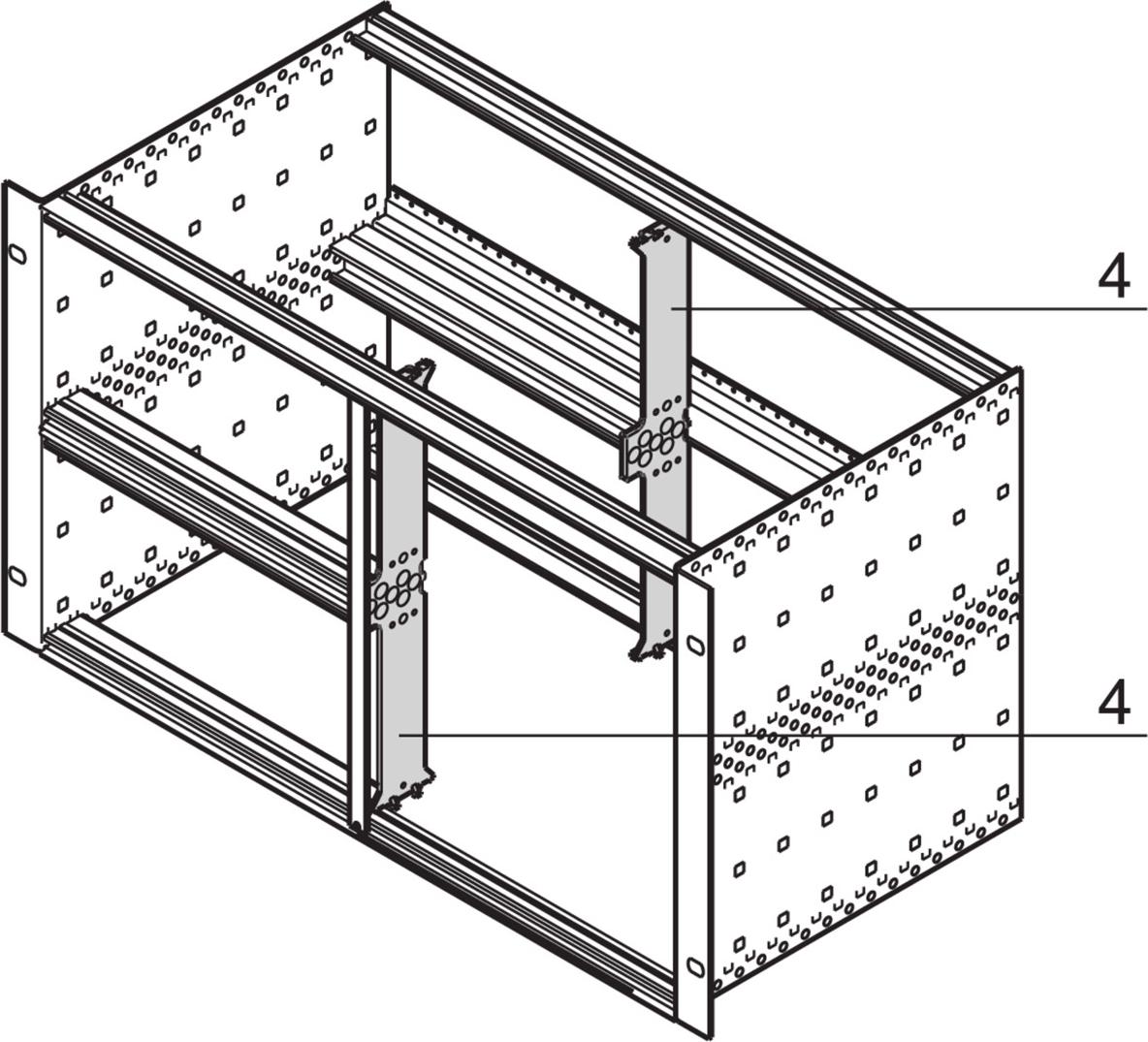 SCHROFF 64560010 19 Zoll Montagematerial - Rack-Zubehör (64560010)