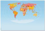 Weltkarte HO560 Schreibunterlage Blanko Mehrfarbig B x H 595 mm 410 (HO560)