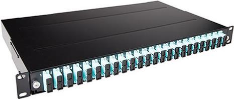 ACT Fiber panel 24 x duplex LC singlemode OS2. Type: Fiber panel 24 x duplex LC singlemode OS2 (FA2036)