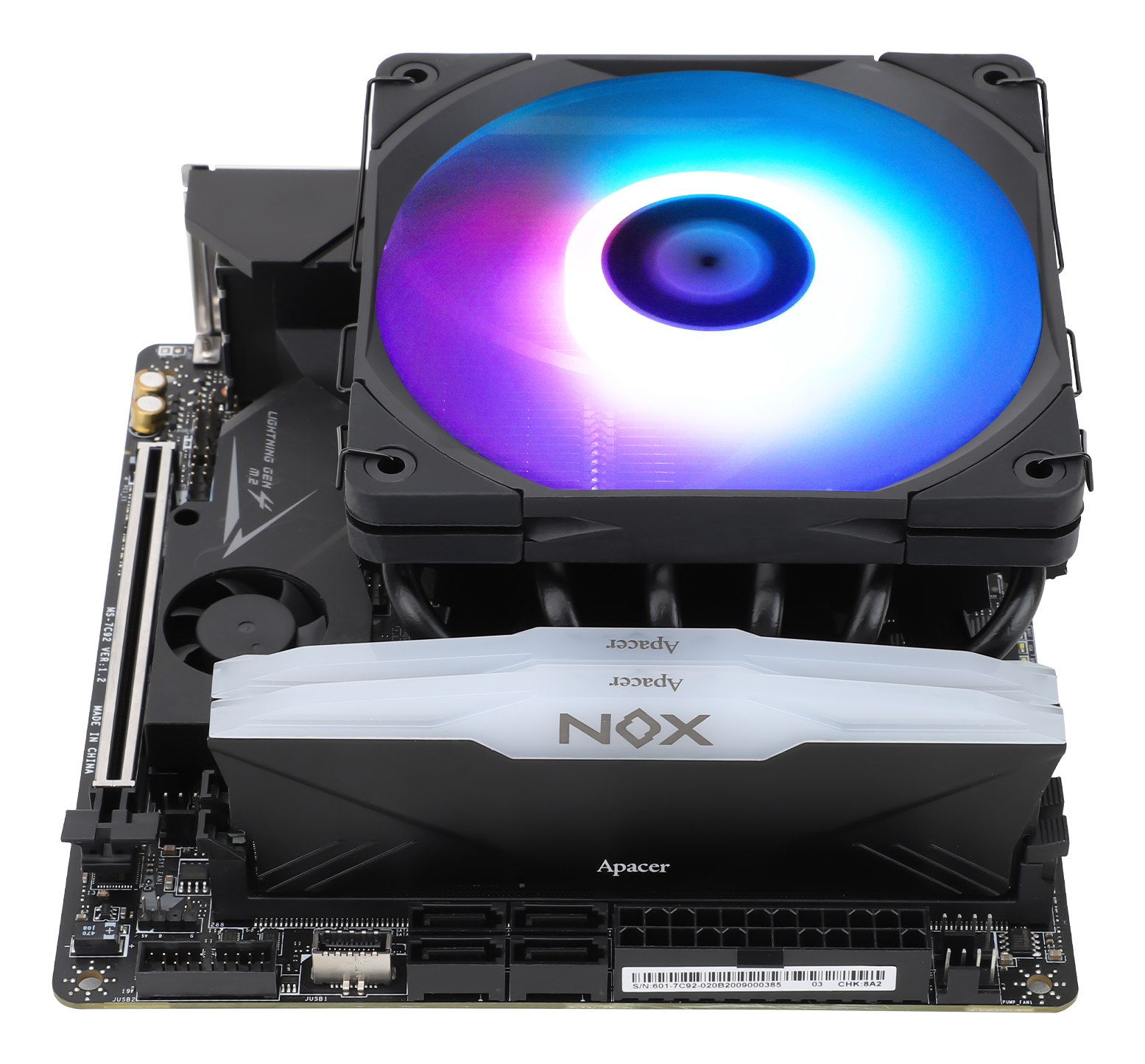 Thermalright AXP120 X67 ARGB Low Profile CPU-Kühler 120 mm Schwarz