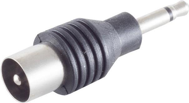 S/CONN maximum connectivity Adapter, Klinkenstecker Mono 3,5mm auf Koaxstecker (57101-)