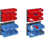 allit Sichtlagerkasten-Set ProfiPlus >C< 1+2/17, rot/blau aus PP, temperaturbeständig von -10 Grad bis +60 Grad, - 1 Stück (457120)