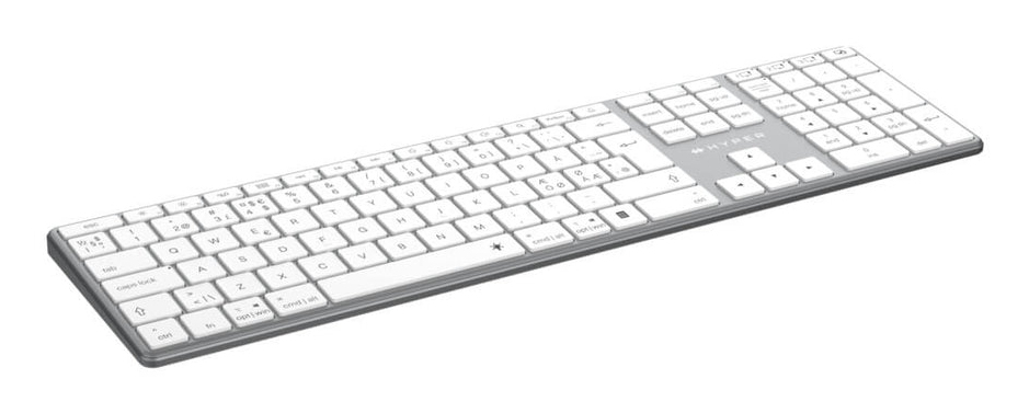 Targus HyperSpace Next Kabellose Bluetooth-Tastatur QWERTY Nordisch Nummernblock Space-grau