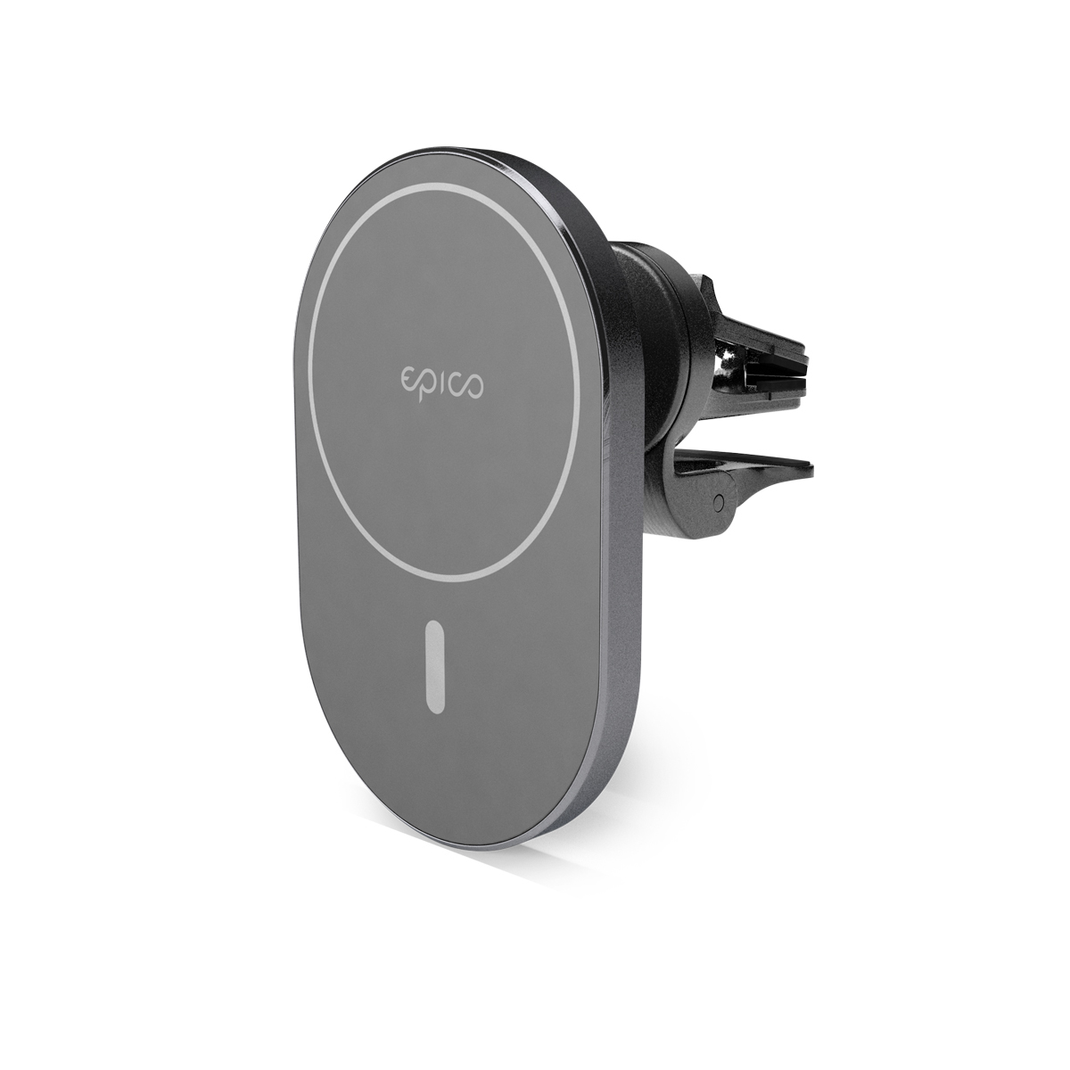 Epico Ellipse Wireless Car Charger Kabelloses Laden Schnellladen Grau