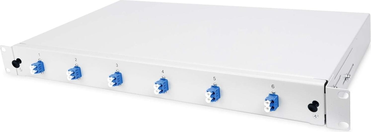 Helos "LWL 19"" Breakoutbox mit 6-fach LC-duplex, Singlemode " (380951)