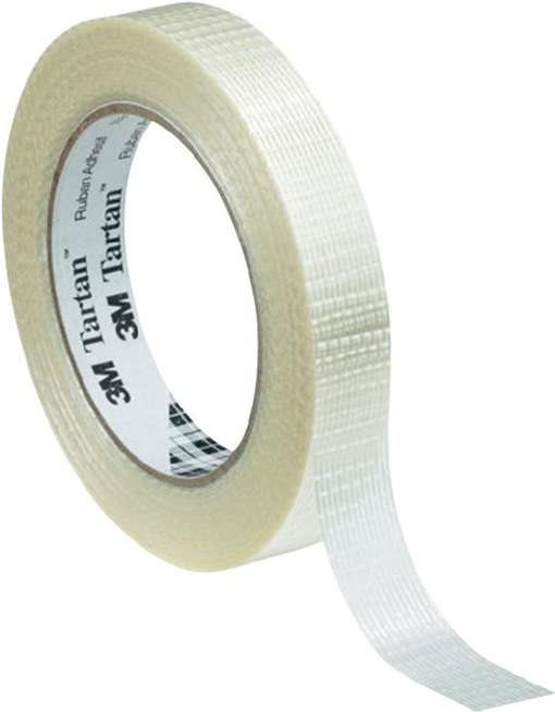 3M Filament-Klebeband Tartan&trade; (L x B) 50 m x 19 mm Transparent Bi-axial gereckter Polypropyle (KT-0000-4034-7)