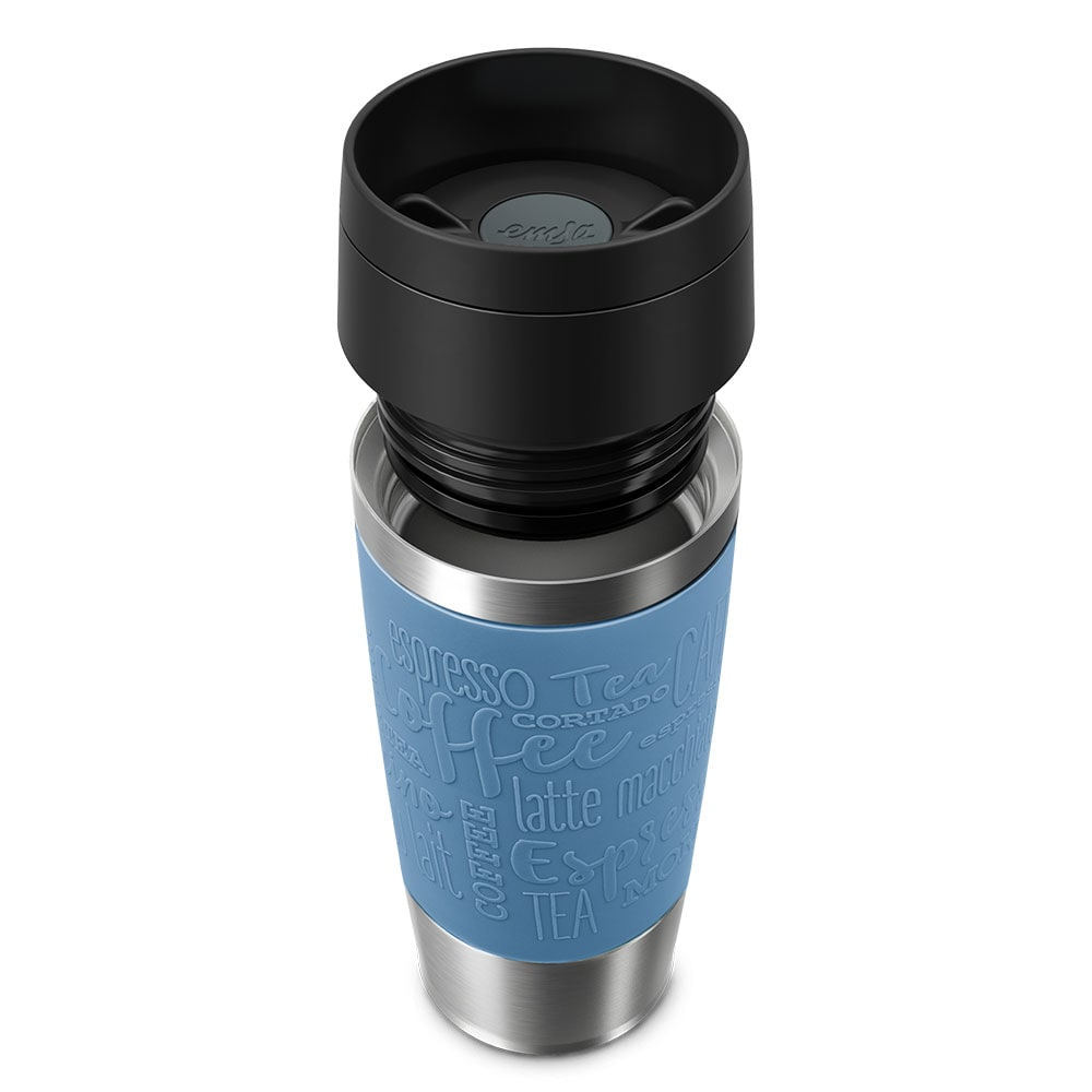 emsa TRAVEL MUG Classic Isolierbecher 0,36 L Edelstahl aquablau