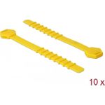 Delock Silikon-Kabelbinder wiederverwendbar 10 Stück gelb (18830)