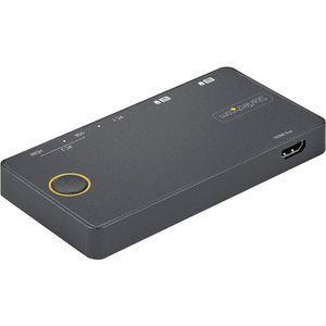 StarTech.com 2 Port Hybrid KVM Switch HDMI + USB-A und USB-C - 4K 60Hz HDMI 2...