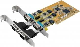 EXSYS GmbH 4S Seriell RS-232/422/485 PCI Karte, Surge Protection & Optical Isolation (FTDI Chip-Set) (EX-42034IS)