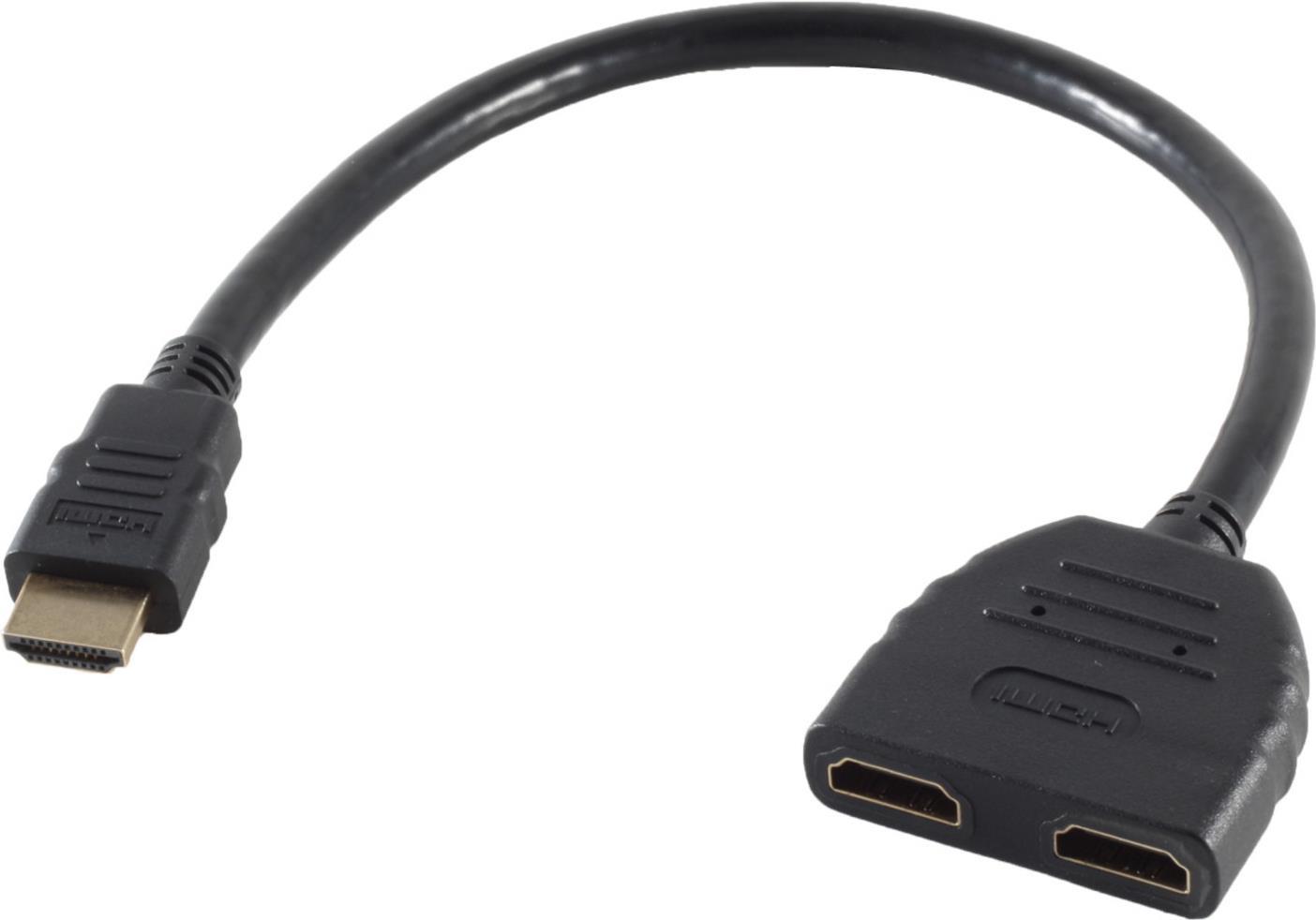 SHIVERPEAKS HDMI-Adapter Typ A -> 2x Typ A St/Bu