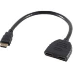 HDMI-Adapter Typ A -> 2x Typ A St/Bu