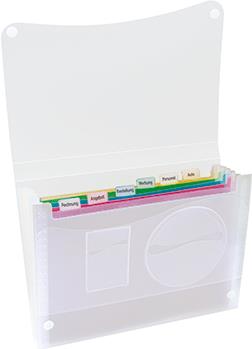 Fächertasche DIN A4 7Fächer Polypropylen transluzent (370682400)