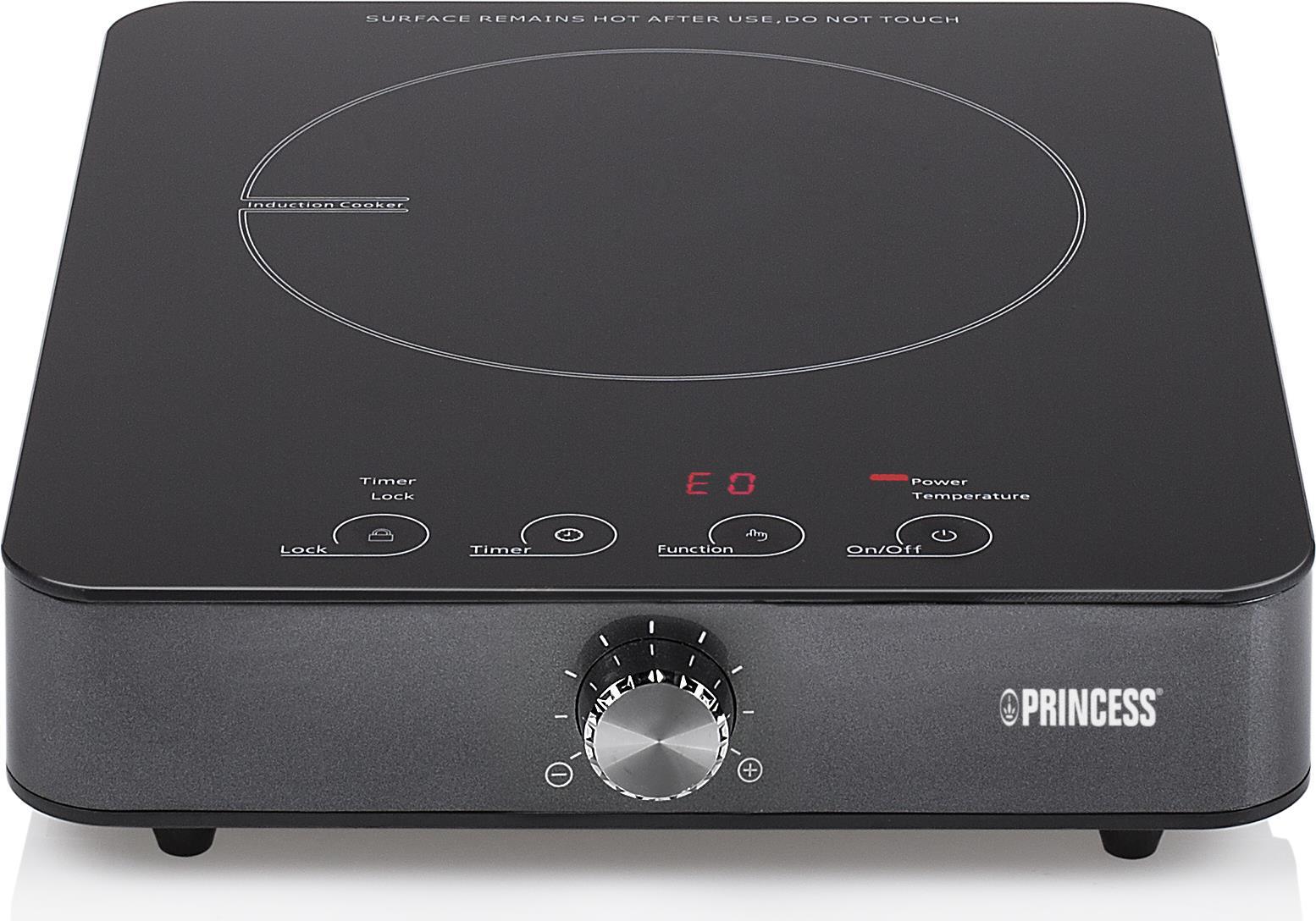 Princess 303010 Induktionskochplatte 1 Zone 1,8 kW 28 cm Schwarz