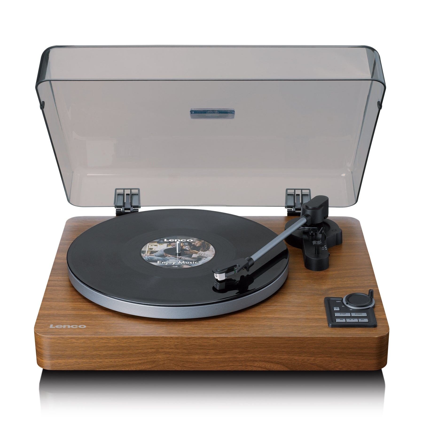 Lenco LBTA-165WOOD Plattenspieler Stereo Schwarz Holz
