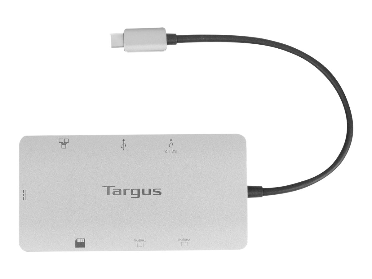 Targus DOCK423EU USB-C Dockingstation Dual HDMI 4K 100W Power Delivery Silber