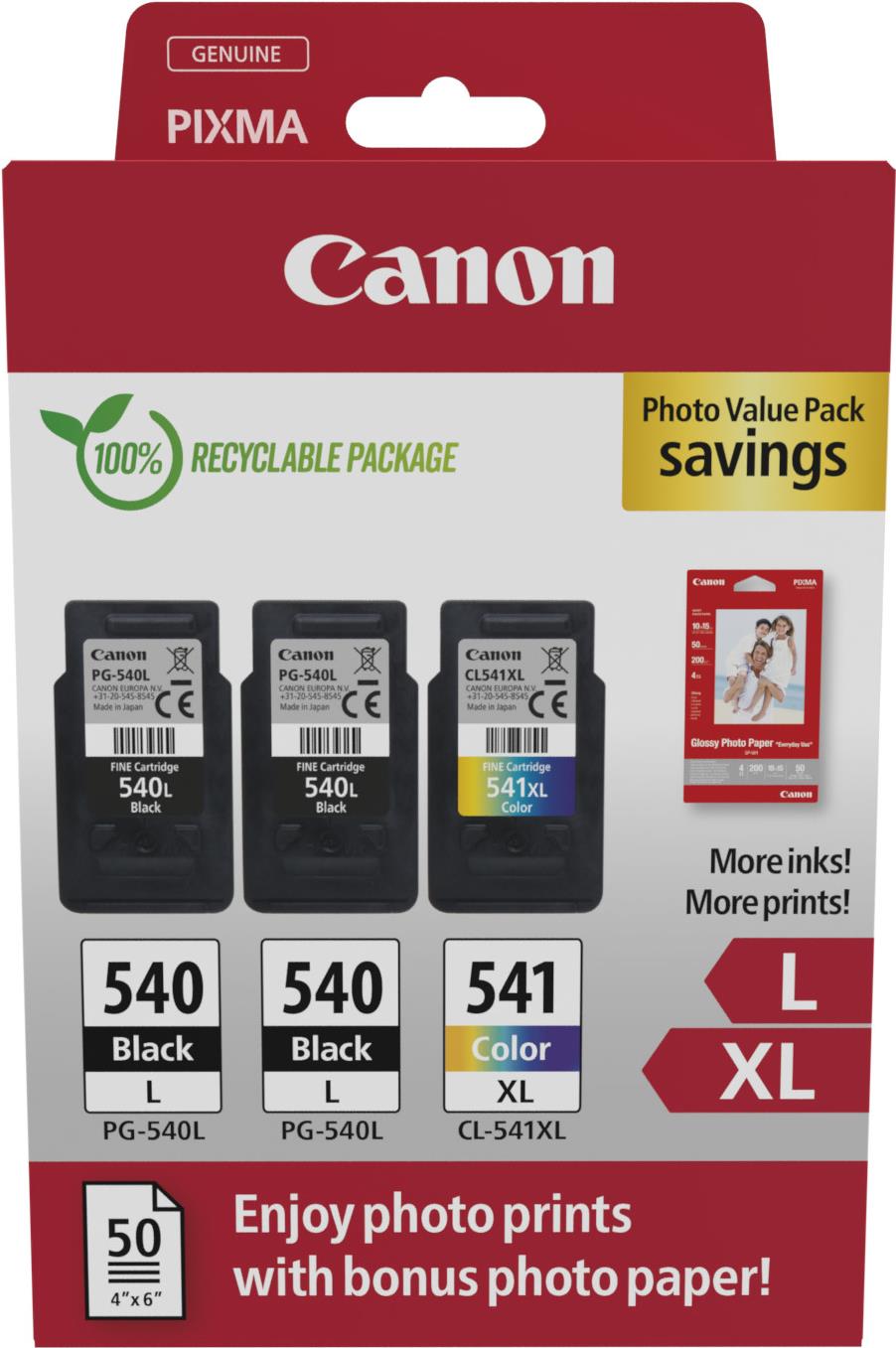 Canon PG-540L x2/CL-541XL Photo Value Pack - Plus (5224B015)