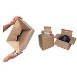 ColomPac Blitzbodenkarton mit Selbstklebeverschluss mit Aufreißfaden, schnelles Aufrichten durch Automatikboden - 10 Stück (CP 151.115)