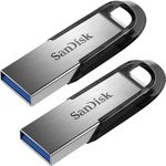 SanDisk Ultra Flair 256GB Silber/Schwarz 2er Pack - USB-Stick, Typ-A 3.0 (SDCZ73-256G-G46-X2)