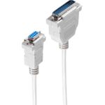 shiverpeaks ®-BASIC-S--Modem-Kabel, 9-pol. Sub D-Kupplung auf 25-pol. Sub D-Stecker, Modem diagram, 9-adrig, mit Schnapphauben, 2,0m (BS78065-2)