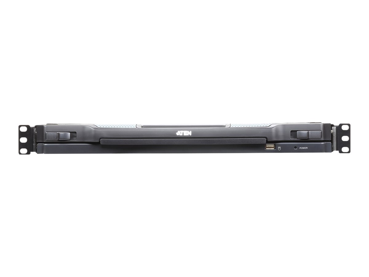 ATEN Slideaway CL5708iM LCD KVM-Switch Over IP, 8 Ports, 17", VGA, USB, PS/2, Schwarz