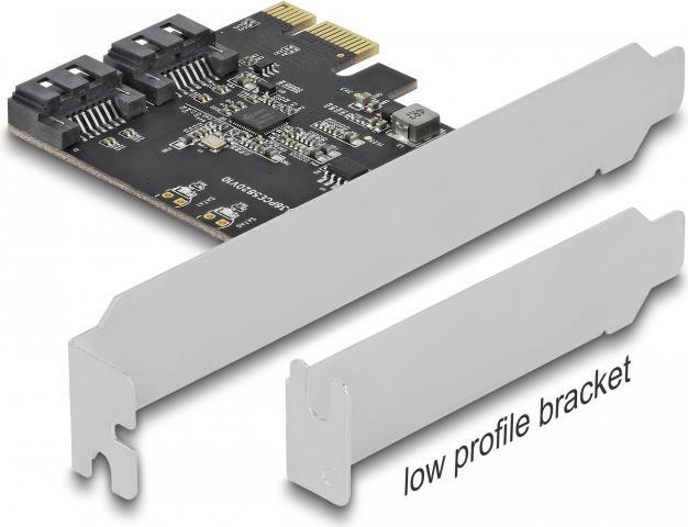 DeLOCK Speicher-Controller 2 Sender/Kanal SATA 6Gb/s Low-Profile 90431