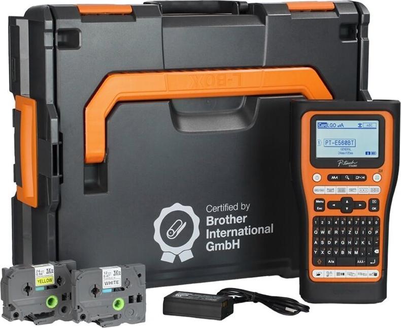 Brother P-Touch PT-E560BTVP Beschriftungsgerät 180 dpi Schwarz, Orange