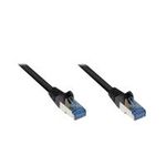 RNS® Patchkabel mit Rastnasenschutz, Cat. 6A, S/FTP, PiMF, halogenfrei, 500MHz, schwarz, 0,25m, Good Connections (8060-H003S)