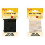 KLEIBER Elastik-Kordel, 1,4 mm x 5 m, weiß Material: 66% Polyester, 34% Gummi, Durchmesser: 1,4 mm - 1 Stück (71084)