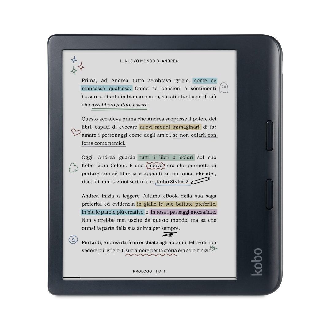 Kobo Libra Colour 7" E Ink Kaleido 3 32 GB Schwarz