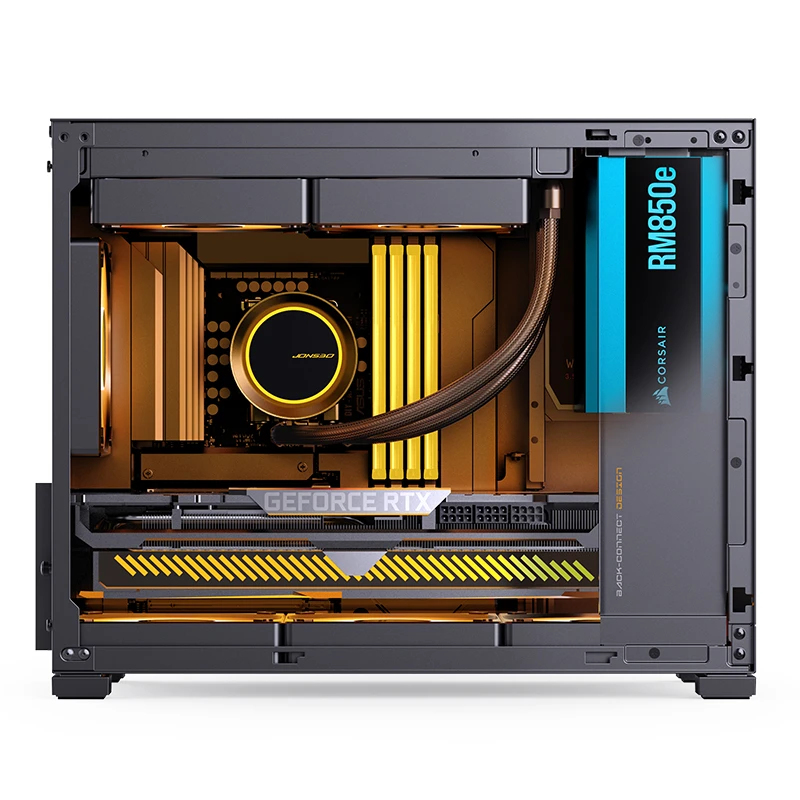 Jonsbo D32 STD mATX Mini Tower Tempered Glass Schwarz