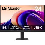 LG 24U631A-B Desktop-PC-Monitor 24 Zoll (61 cm), IPS-Panel, QHD-Auflösung (2560 x 1440), 5 ms 100 Hz, HDR 10 (24U631A-B)