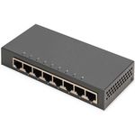 DIGITUS 8-Port Gigabit Switch Desktop Unmanaged Metallgehäuse 8 Port RJ 45 GE (DN-80066-1)