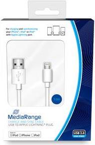 MediaRange MRCS178 Lightning-Kabel 1 m Weiß (MRCS178)